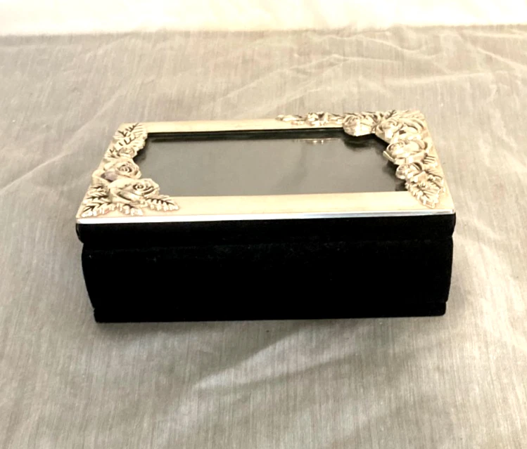 Álbum de fotos vintage GODINGER plateadas rosas ornamentadas contiene 100 fotos 4x6 Foto 3 de 4