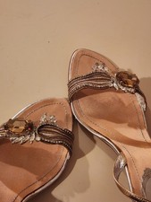 Rene Caovilla Women's Jeweled Heels With Original Box Size 38.5