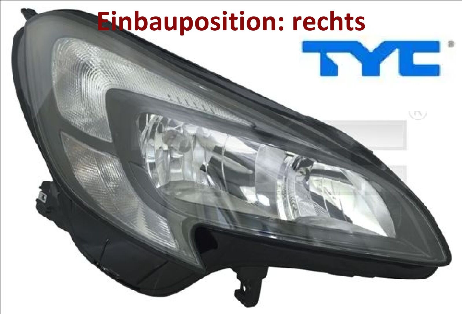 Front Scheinwerfer für Opel Corsa E H7+H7+PSY24W+W21/5W Rechts Vorne 14-25 - Bild 4
