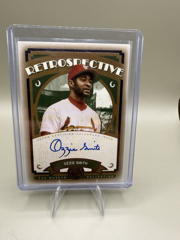 2025 Topps Museum Collection - Retro Signatures Ozzie Smith 1/5 First On Print