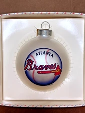 Vintage 1995 Topperscot ATLANTA BRAVES MLB Ornament ~ Sports Collectors Series