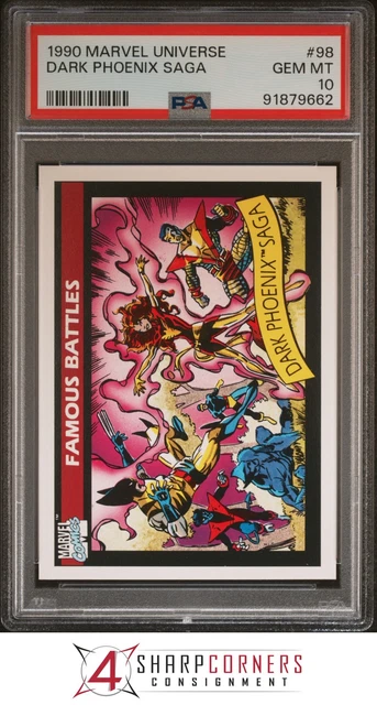 1990 MARVEL UNIVERSE #98 DARK PHOENIX SAGA PSA 10
