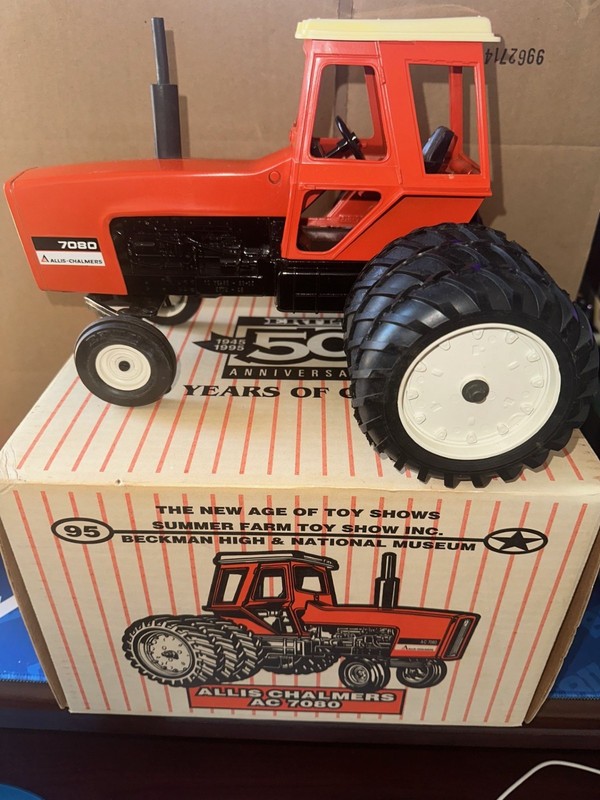 Ertl Allis Chalmer 7080 Tractor 1/16 Beckman 95 Summer toy show #2268BA #776