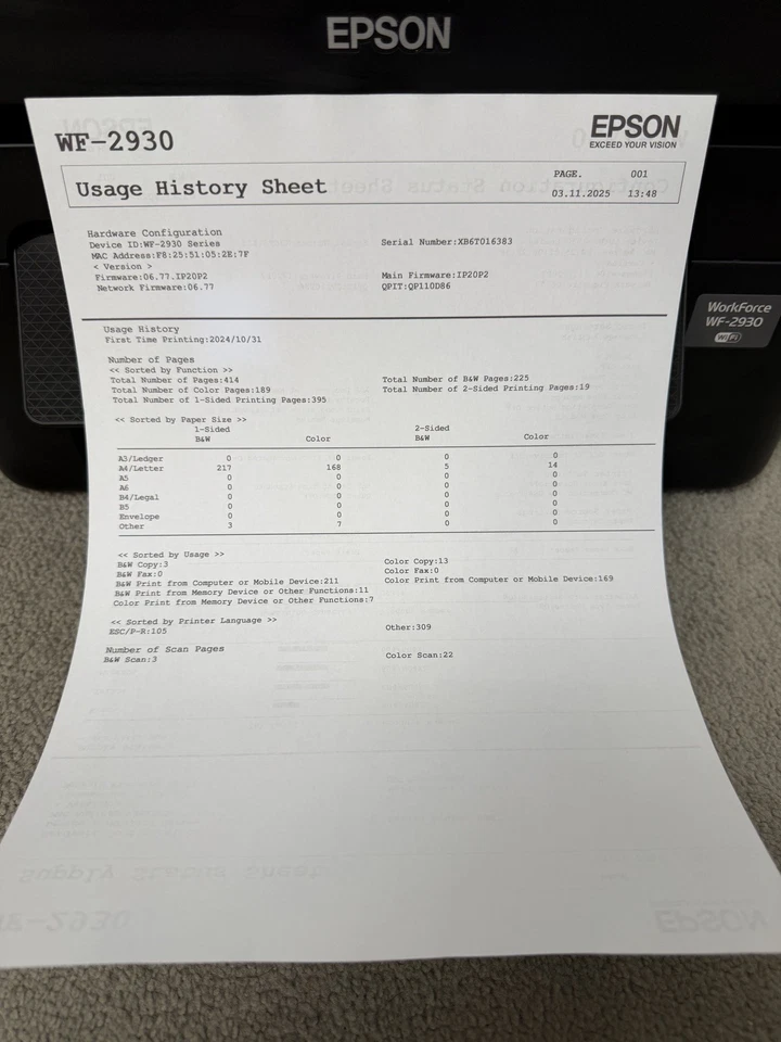 Epson WF-2930 All-in-One Wireless Printer Scanner Copier + Ink – WiFi - Image 3 of 4