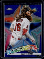 2022 Topps Chrome Future Stars Brandon Marsh #FS-13 Blue RayWave RC 077/150