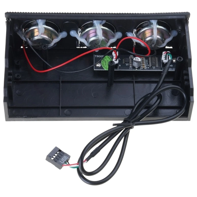 Front Panel Media Dashboard PC Speaker Stereo Surround Computer for Case Built i - Bild 3 von 4