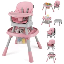16-in-1 Baby High Chair w/ Activity Center Booster Seat Building Block Table