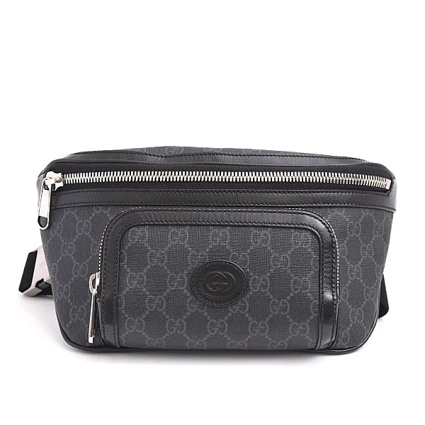 Gucci Bag Women s GG Supreme Body Bag Belt Bag Black GUCCI 733240 Used