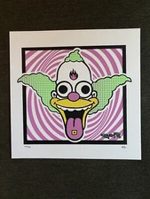 97 Ghosts “Krusty Gets Wrecked” Screenprint, The Simpsons 