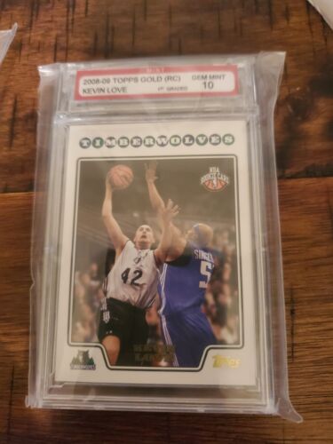 2008 Topps Kevin Love #200 RC Gold Foil PSA 10 POP 1 - Picture 1 of 2
