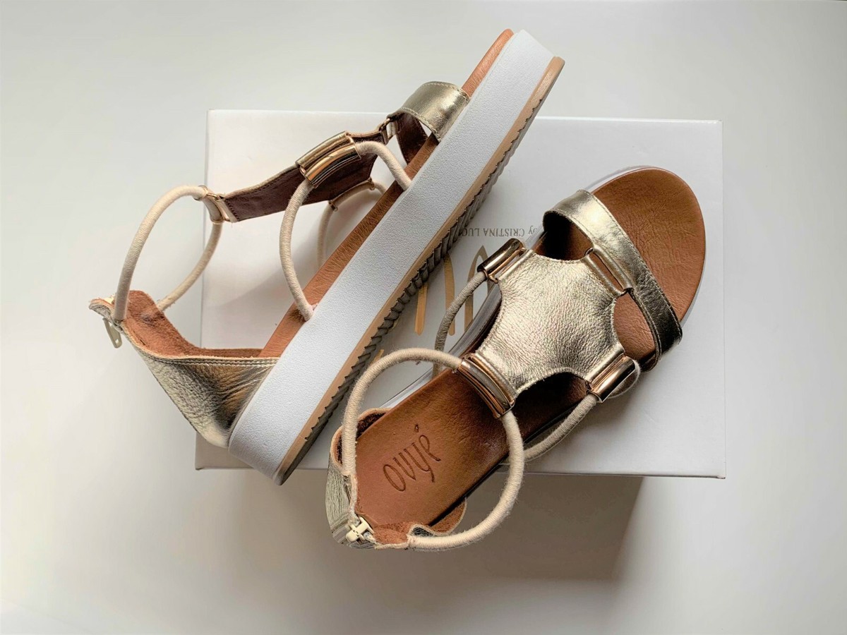 Cristina Lucchi Ovye Sandali Neri Sandal Ovye Scarpe Sandali