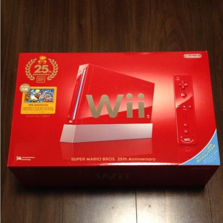 Nintendo Wii Red Console Super Mario Bros 25th Anniversary Nintendo Wii Red Console Super Mario Bros 25th Anniversary