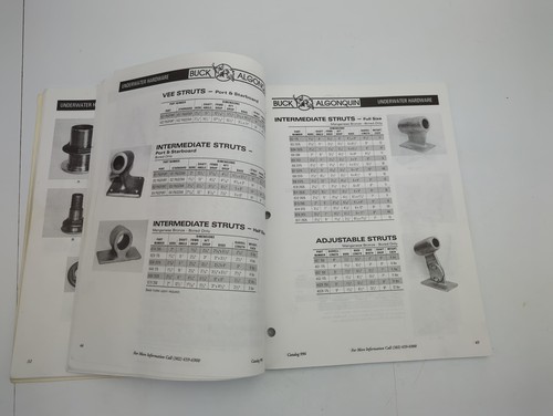 Buck Algonquin 996 Underwater Vee Intermediate Struts Marine Hardware Catalog - Picture 3 of 3