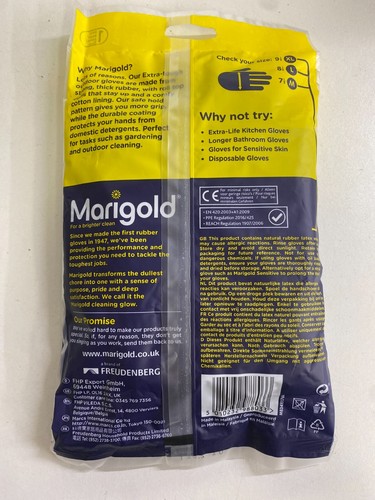 Marigold Outdoor Gloves Pair Medium (7 1/2) Extra Tough Black Heavy Duty Hand M - Picture 23 of 24