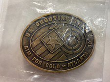 1996 US Shooting Team Atlanta Belt Buckle