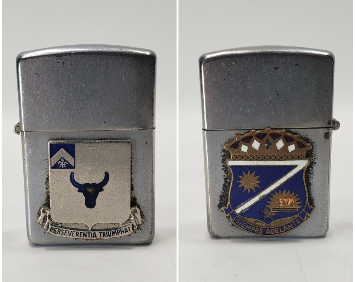 RARE KOREAN WAR ARMY ZIPPO / 185th INFANTRY REGIMENT / 223rd