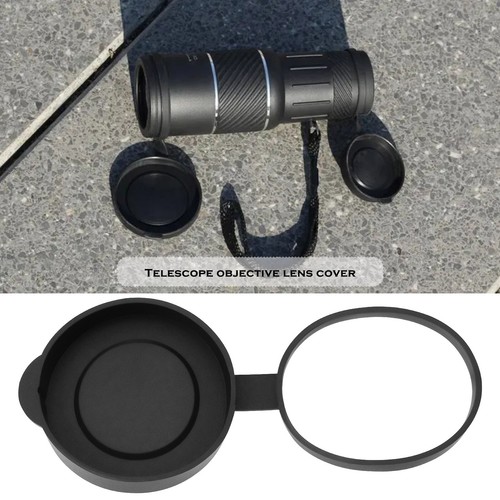2pc Rubber Objective Lens Caps for 8x42 10x42 12x42 Binoculars Monoculars Black - Picture 2 of 5
