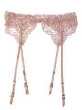 $45 VICTORIAS SECRET DREAM ANGELS FLORAL LACE ALLURE SHINE GARTER BELT XS/S M/L