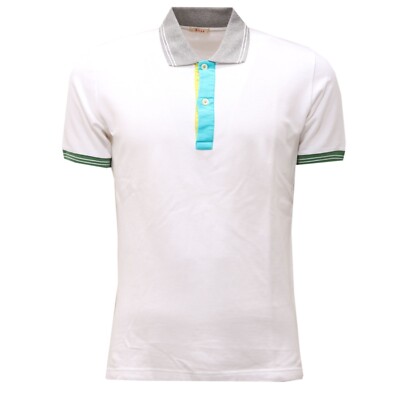 9979AC polo uomo ALTEA white cotton polo shirt man