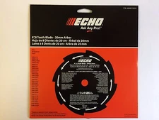 New OEM Echo Brushcutter 8" Knife Grass Blade 8 Tooth 20MM arbor 69600120331