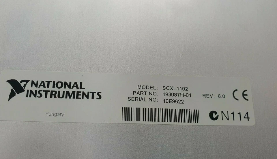 AMPLIFICADOR TERMOPAR 32 CANALES NATIONAL INSTRUMENTS SCXI-1102 183087H-01 REV 6.0 Foto 2 de 4