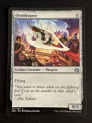 1x Ornithopter (167) Aether Revolt LP MTG Magic the Gathering x1 MKE