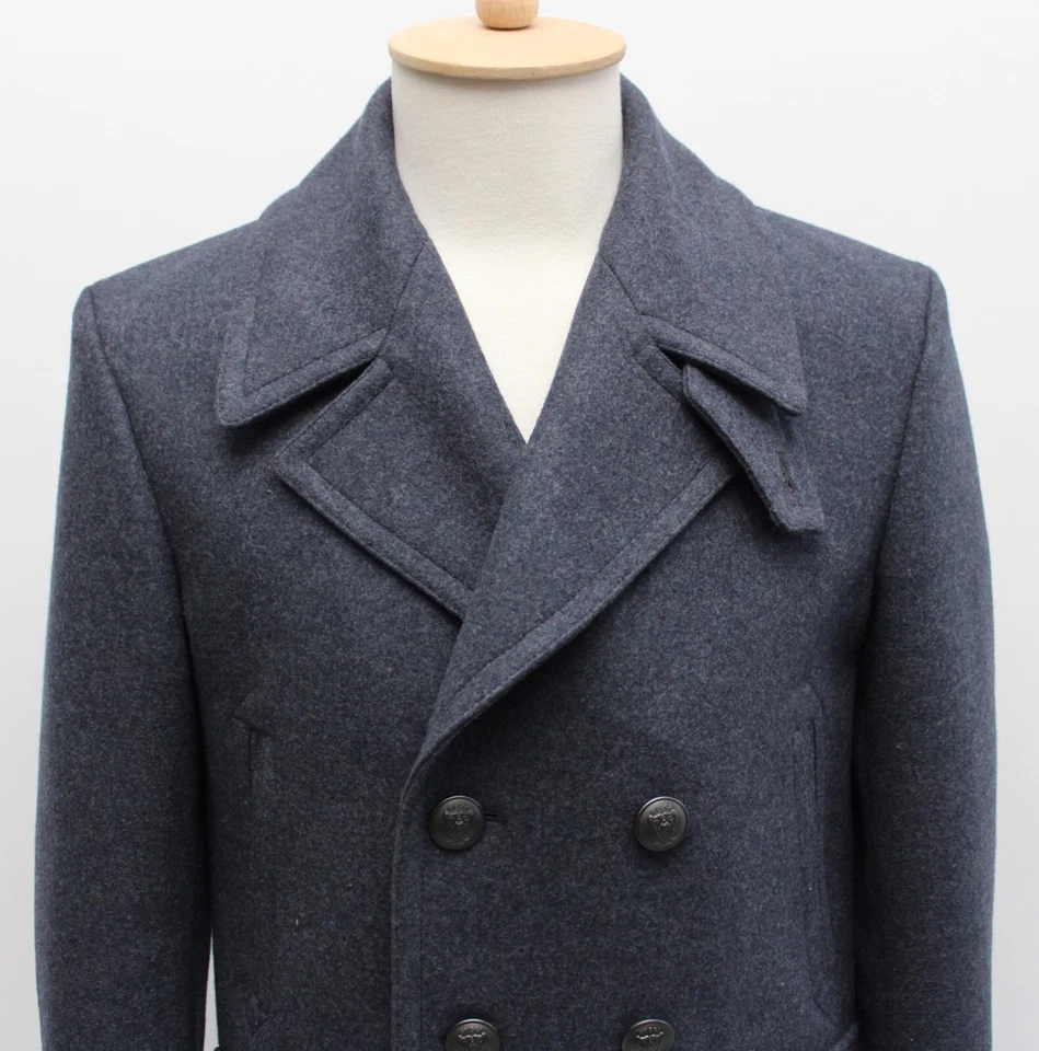 Men's GUCCI Wool Double Breasted Pea Coat Overcoat RARE Size 50 ~M made in ITALY - Image 3 of 4