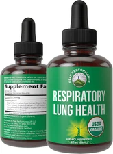 USDA Organic Lung Detox for Smokers and Non Smokers with 6 Top Ingredients. M...