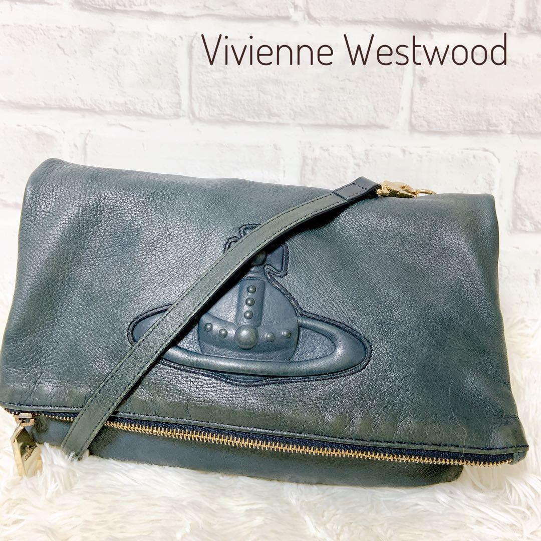 Vivienne Westwood/送料関税込み Logo Clutch Shoulder Bag Vivienne Westwood Shoulder Clutch Descarogo Big Orb Women's
