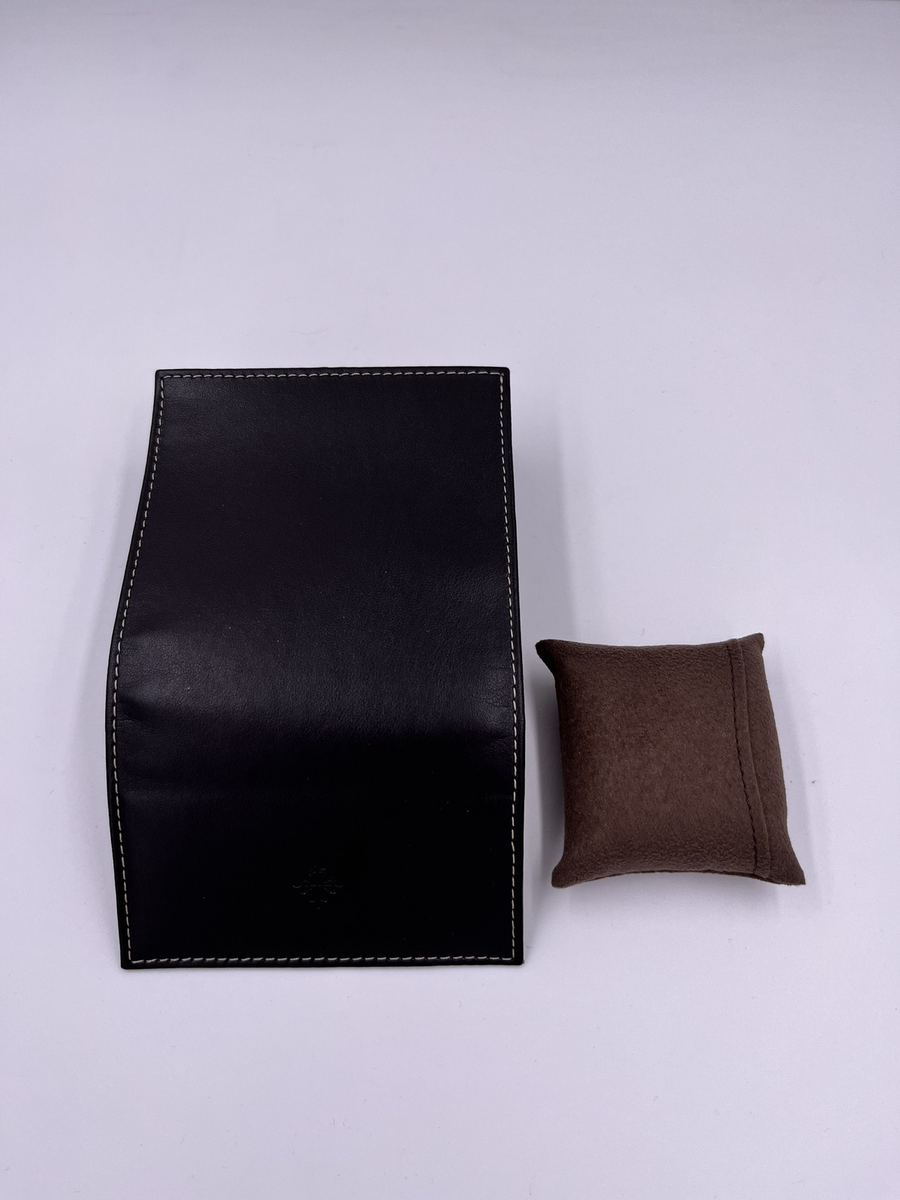 Patek Philippe Brown Leather Travel Case Pouch Watch Storage NEW