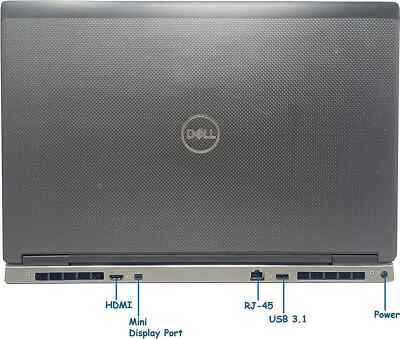 DELL Precision 7530 Workstation Core i7 8850H 2.6GHz 32GB RAM 1TB