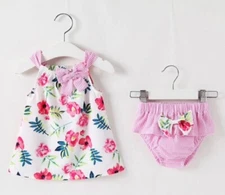 NEW Boutique Baby Girl Floral Tunic Bloomers Outfit Set