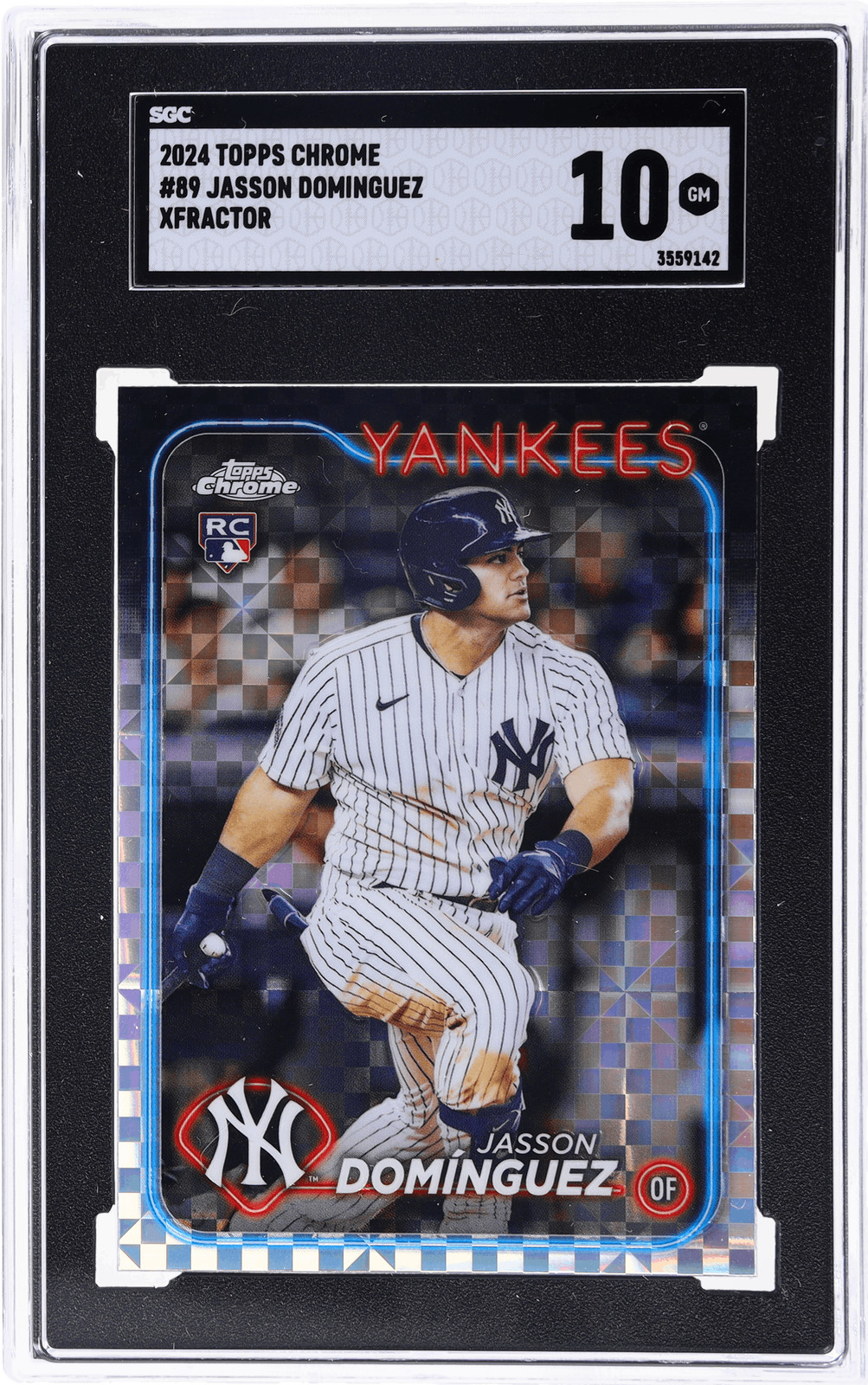 2024 Topps Chrome Jasson Dominguez Xfractor #89 SGC 10