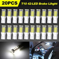6500K 20x White T10/921/194 42SMD LED Interior RV Camper Trailer Light Bulbs 12V