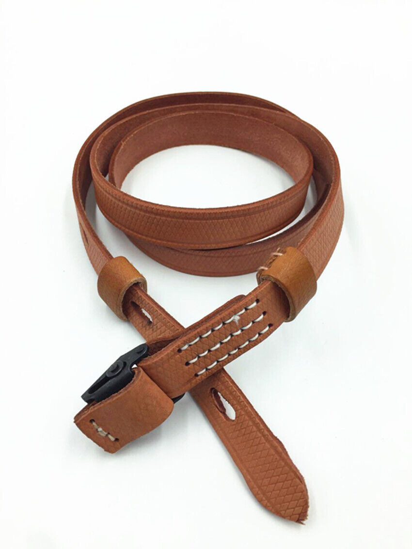 WWII German MP40 Gun Belt Sling Leather Strap Brown | eBay
