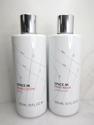 SPACE.NK HAND LOTION ROSE 10 OZ & HAND WASH LAVENDER 10 OZ NWOB 2PC SEE DETAILS