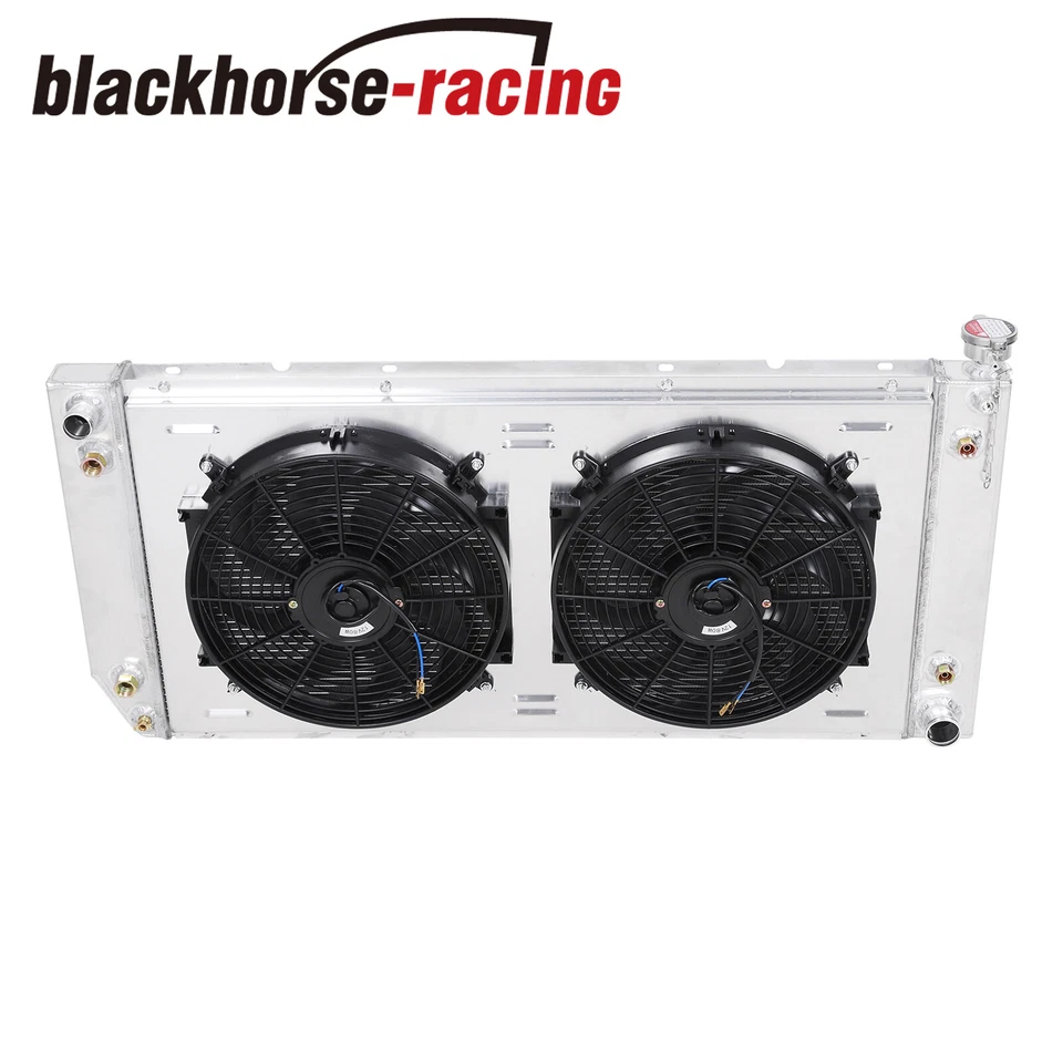 3 ROW RADIATOR+SHROUD FAN RELAY FOR 1988-2000 CHEVY C1500 C2500 C3500 5.7L V8 - Image 4 of 4