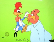 WOODY WOODPECKER Wally Walrus WALTER LANTZ 1990s ORIGINAL drawing Limited CEL