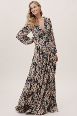 chinese dress ladies CORINTHIA OFF SHOULDER PLEATED GOWN main image 0