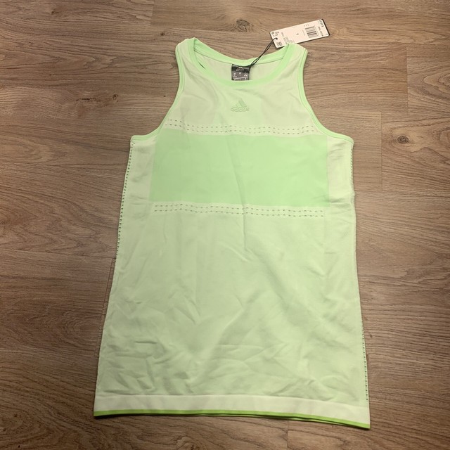 green adidas tank top