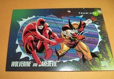 Tarjeta coleccionable base Wolverine and Daredevil # 84 1992 Marvel Universe Series 3