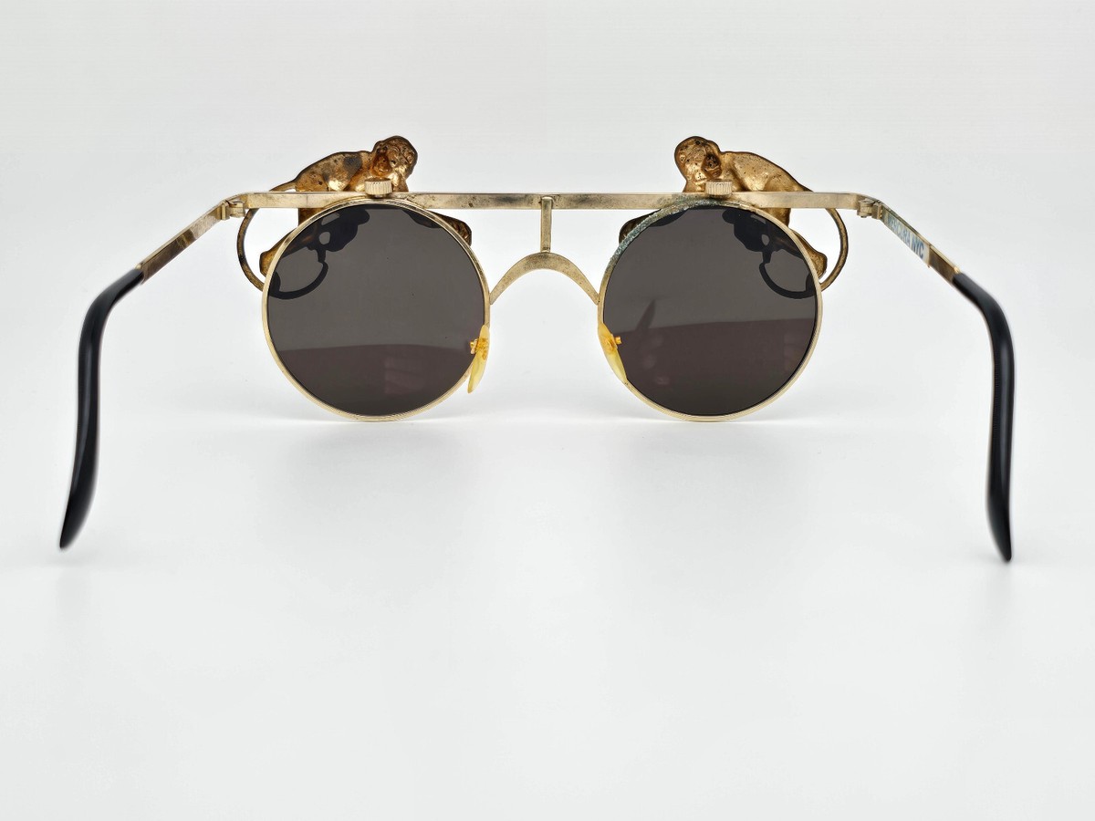 Mercura NYC Gold Brass Flying Monkeys Silver Mirror Vintage Aviator Sunglasses Mercura NYC Gold Brass Flying Monkeys Silver Mirror Vintage  main image 2