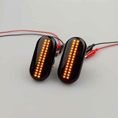 Black 30SMD For Renault 19 Cabrio 1992 1993-1995 LED Dynamic Side Marker Light - Picture 2 of 12