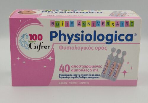 Physiologica  40 amp/ 5ml 0.9% Nacl babies-enfants-adults - Picture 1 of 1