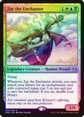 Zur the Enchanter FOIL Modern Masters 2017 HEAVILY PLD Rare