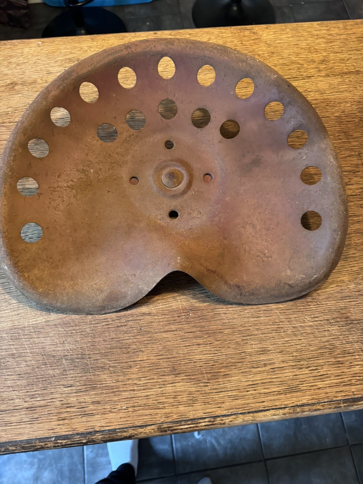 Vintage Metal Tractor Seat eBay