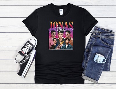 Nick Jonas T-Shirt Fan Collage Kunst Herren Damen Unisex Shirt Hoodie Baseball 4212