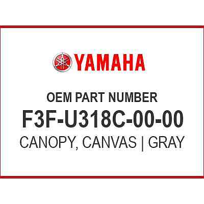 Yamaha OEM Part F3f-u318c-00-00 Canopy Canvas for sale online | eBay