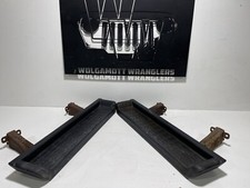 Tj Wrangler Jeep Factory Black Side Step Running Boards Pair Oem Cc 1zz