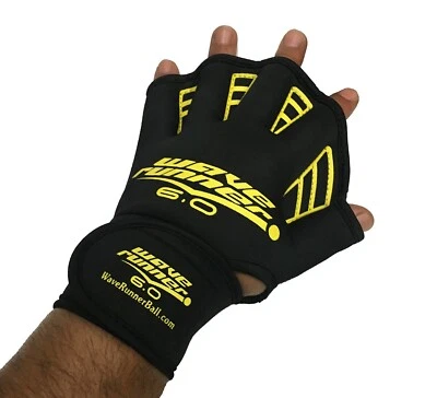 WAVE RUNNER Swimming Gloves - Neoprene Gloves for Swim Training, Water Aerobics, Etc.